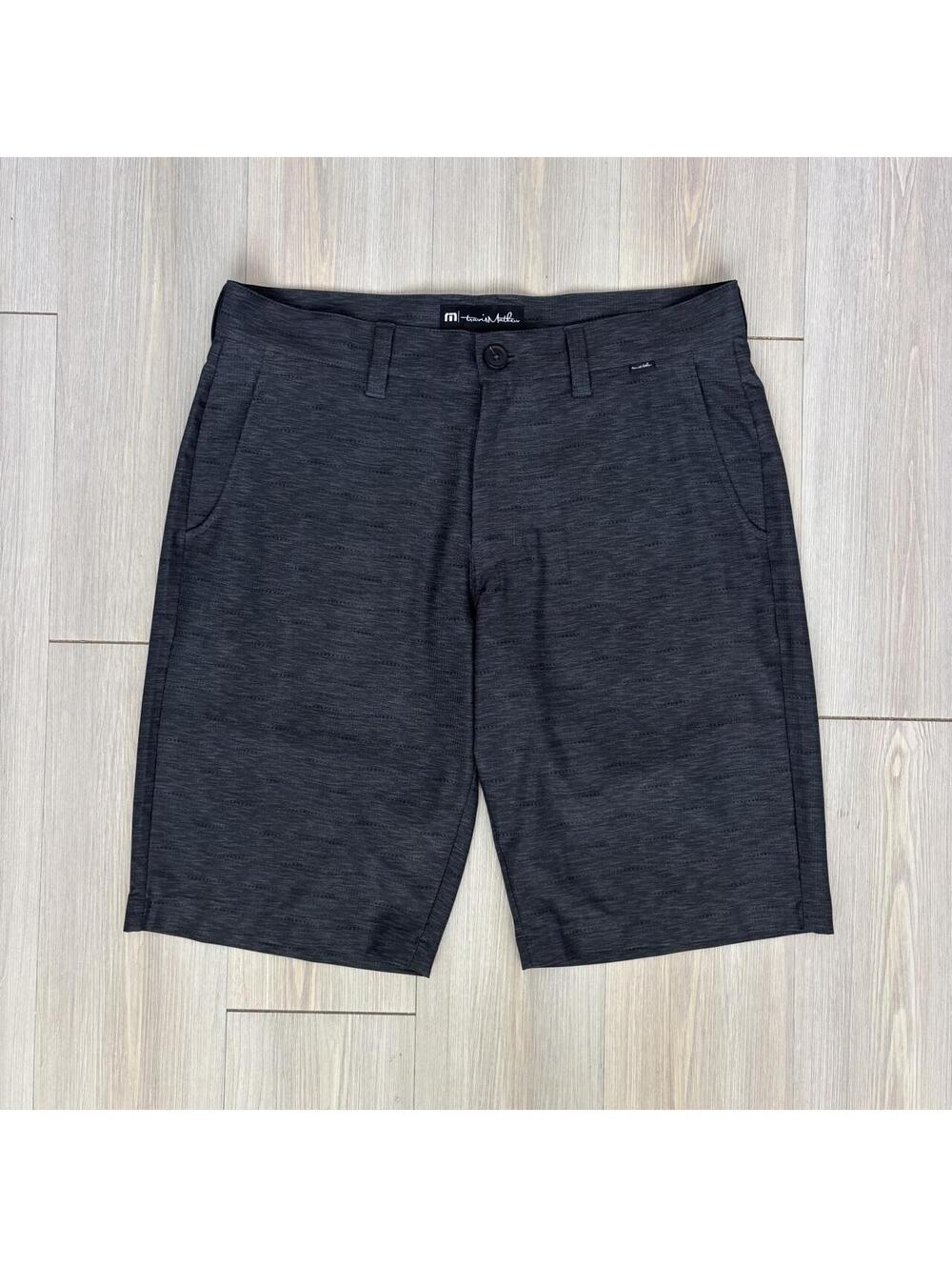 TravisMathew Mens Golf Shorts Size 32 Dark Grey Heather